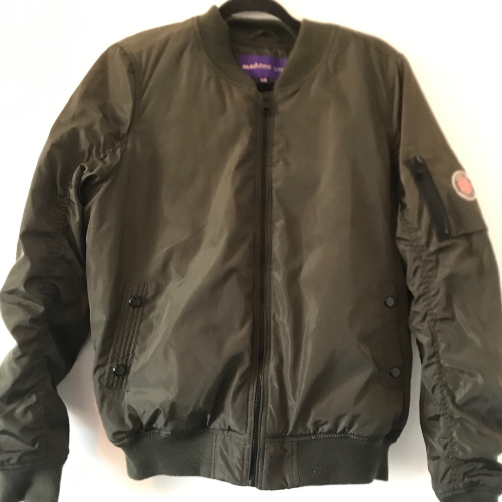 Madden Girl Green Jacket size Large in Juniors